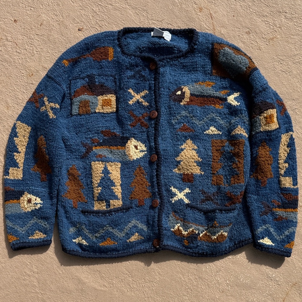 Nomadic Traders Jacket with Blue and Brown Patterns